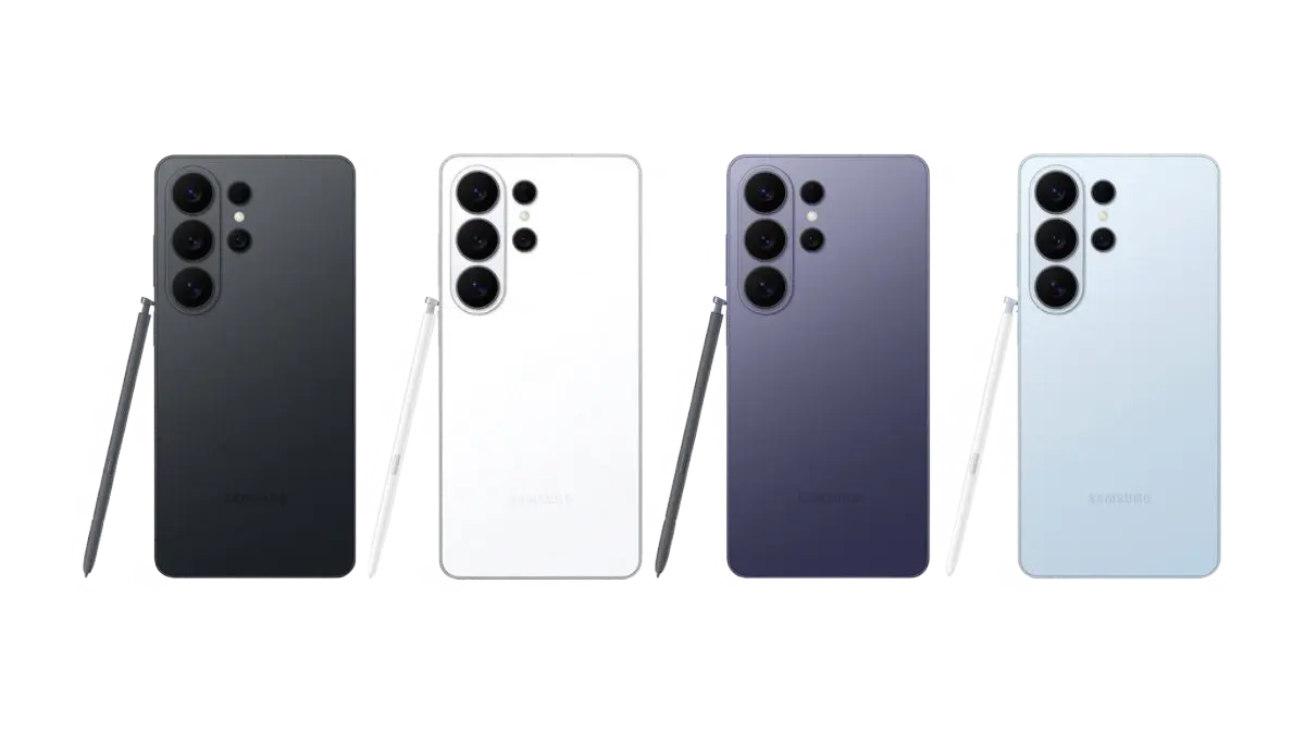 Filtración de renders oficiales del Galaxy S26 Ultra en cuatro colores