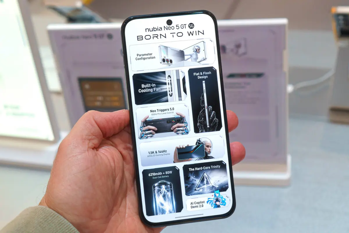 El nubia Neo 5 GT utiliza el Dimensity 7400