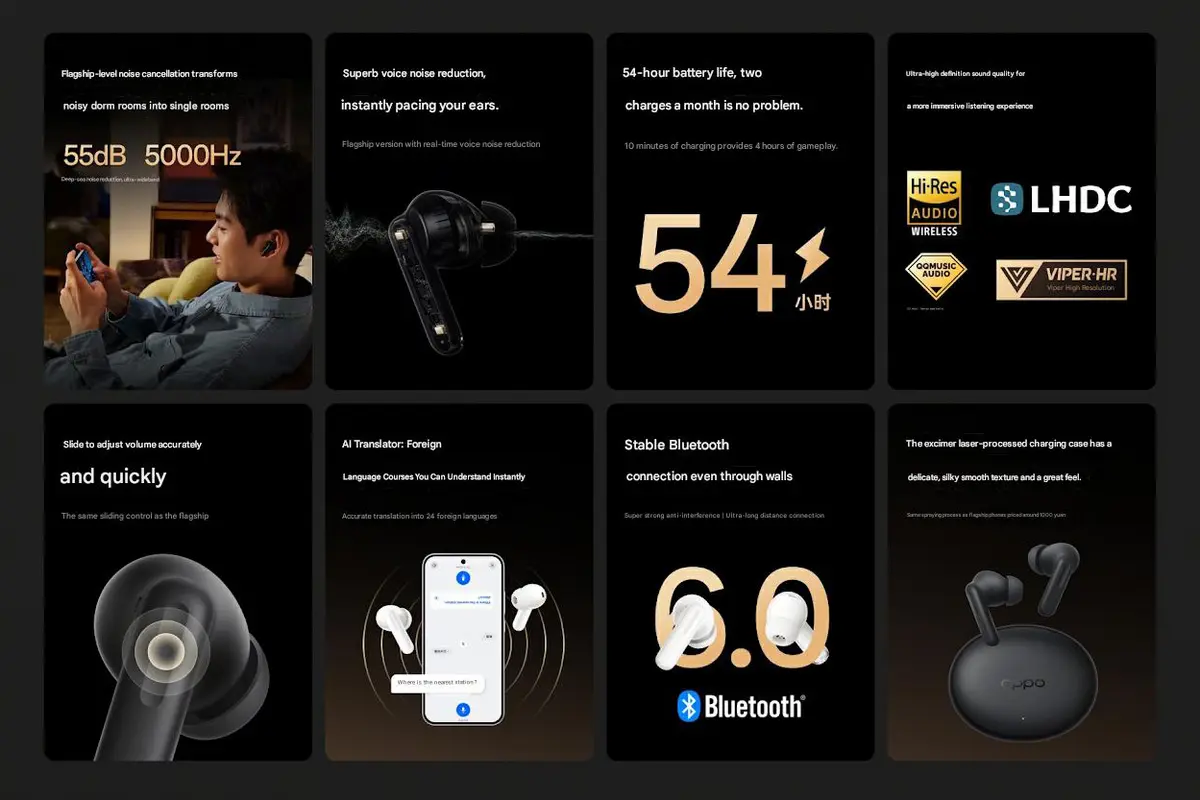 Especificaciones principales Enco Air5 Pro