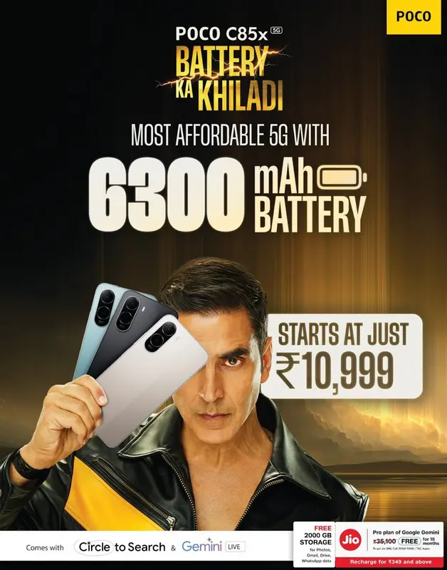 Poco C85x batería masiva de 6300mAh