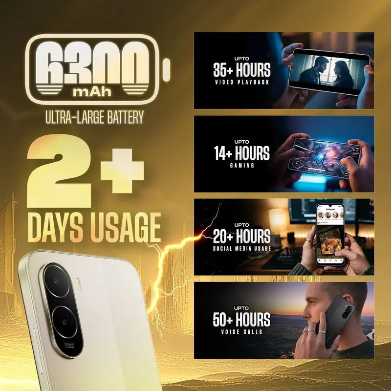 Poco C85x batería masiva de 6300mAh