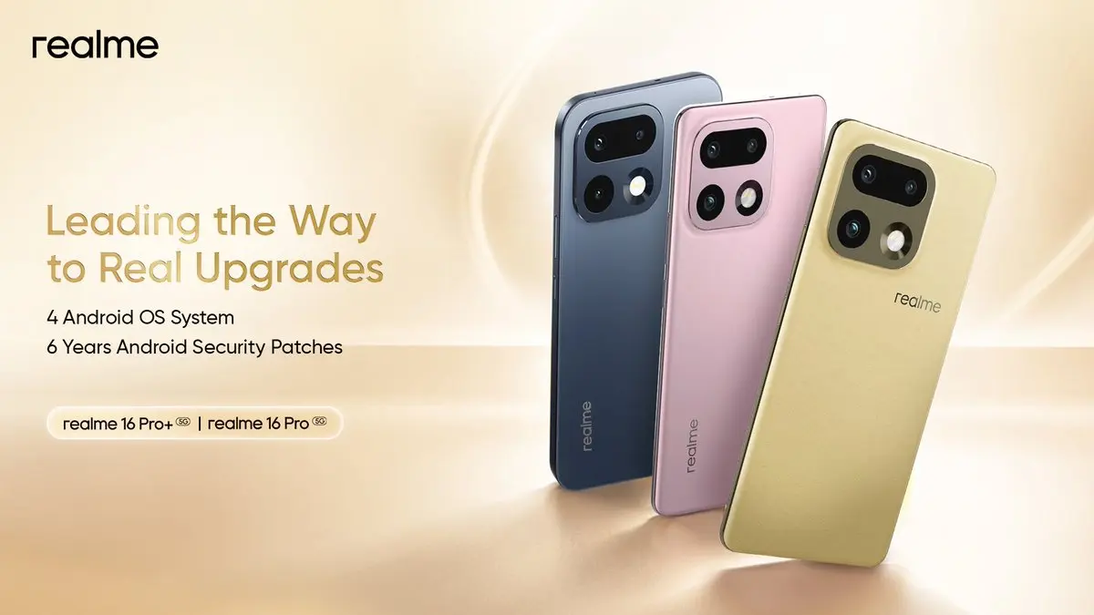 Realme extiende el soporte de software para la serie 16 Pro en India