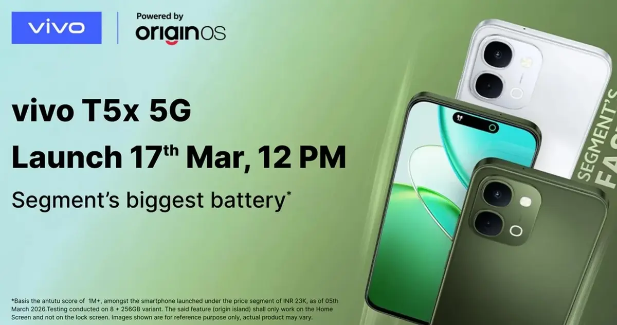 vivo T5x 5G India Launch Confirmed for March 17