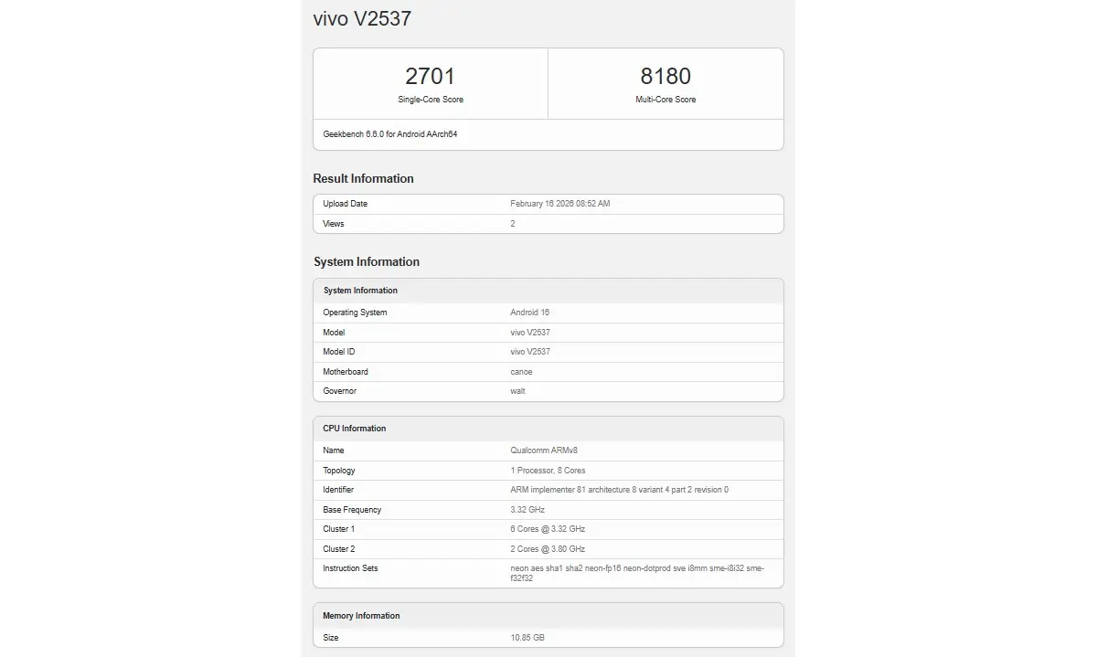 vivo X300 FE recibe certificaciones IMDA y T&Uuml;V con Snapdragon 8 Gen 5